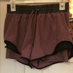 Pink and gray shorts